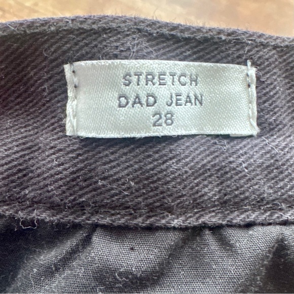 PacSun Black Cargo Stretch Dad High Rise Jeans Size 28 - Picture 8 of 8
